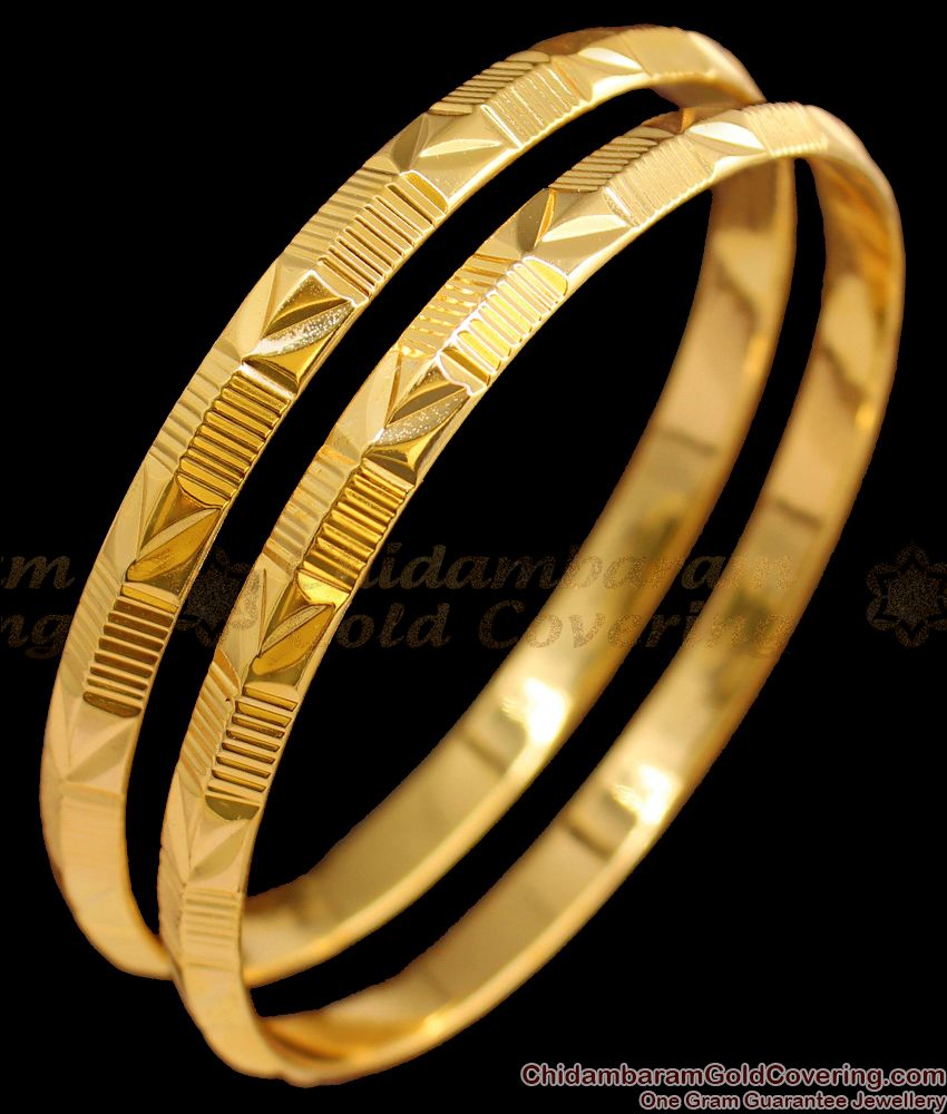 BR1516-2.6 Premium Original Impon Gold Bangle Collections From Chidambaram Gold Covering