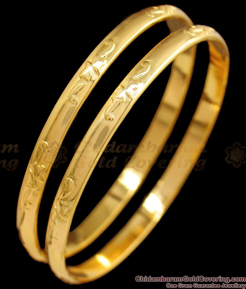 BR1519-2.8 New Arrival Original Impon Gold Bangle Collections From Chidambaram Gold Covering