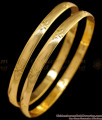 BR1520-2.6 Beautiful Plain Collection Original Impon Gold Bangle Designs