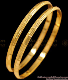 BR1521-2.8 Unique Pattern Original Impon Gold Bangle Designs Gold Plated Jewelry