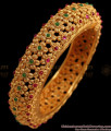 BR1526-2.4 Size Beautiful Antique Kada Bangle Collection With Kemp Stone