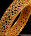 BR1526-2.4 Size Beautiful Antique Kada Bangle Collection With Kemp Stone