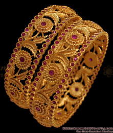 BR1528-2.8 Size Premium Antique Kada Bangles Collection  BR1528-2.8 Size Premium Antique Kada Bangles Collection