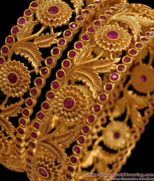 BR1528-2.8 Size Premium Antique Kada Bangles Collection  BR1528-2.8 Size Premium Antique Kada Bangles Collection