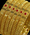 BR1552-2.4 Magnificent Gold Forming Set Of Six Bangles For Bridal Wear