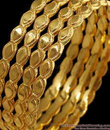 BR1563-2.8  Traditional Gold Bangles For Daily Wear