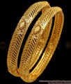 BR1568-2.8 Traditional One Gram Gold Bangles For Daily Wear