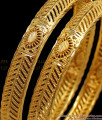 BR1568-2.6 Traditional One Gram Gold Bangles For Daily Wear