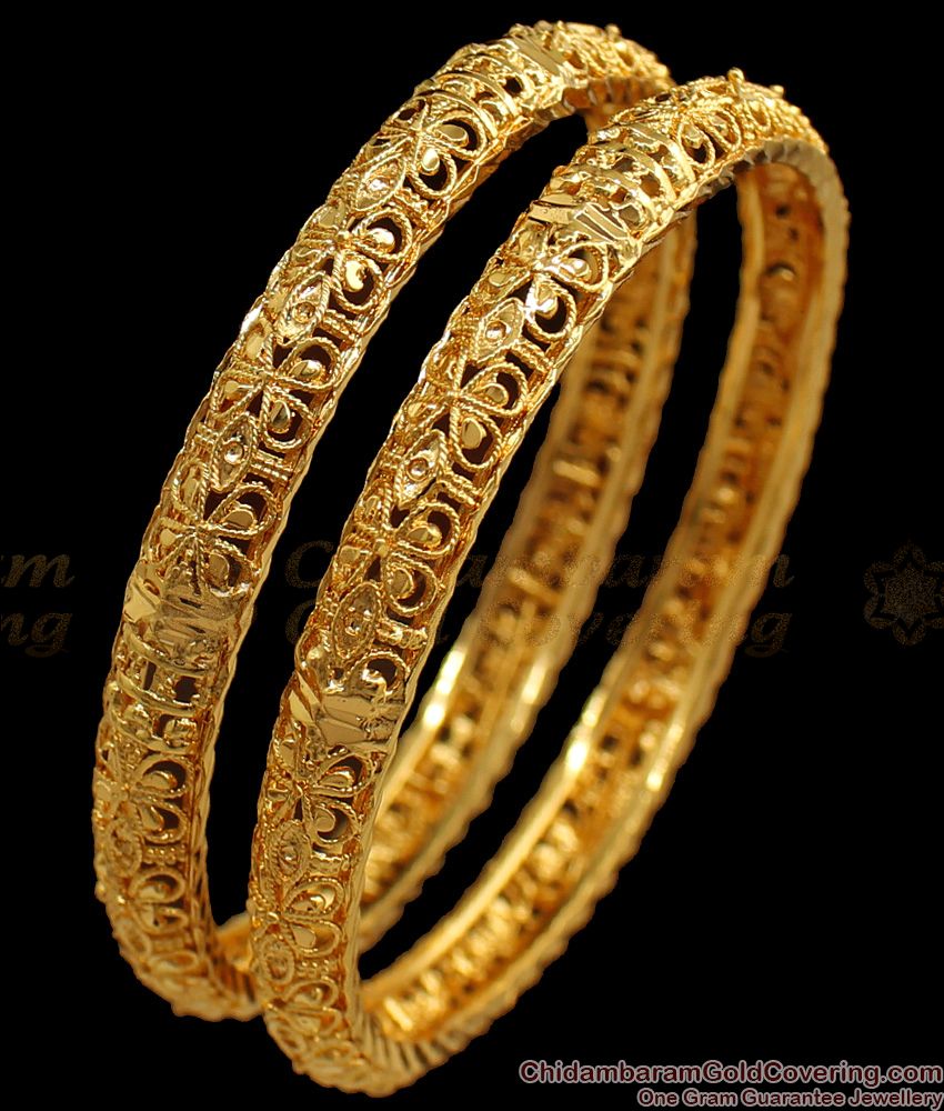 BR1570-2.6 New Pattern One Gram Gold Bangles For Daily Wear BR1570-2.6 New Pattern One Gram Gold Bangles For Daily Wear
