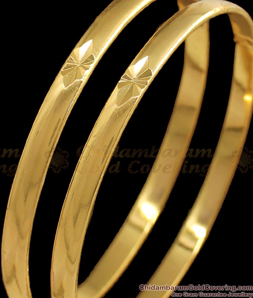 BR1574-2.8 Dazzling Diamond Cut Impon Bangles For Party Wear 