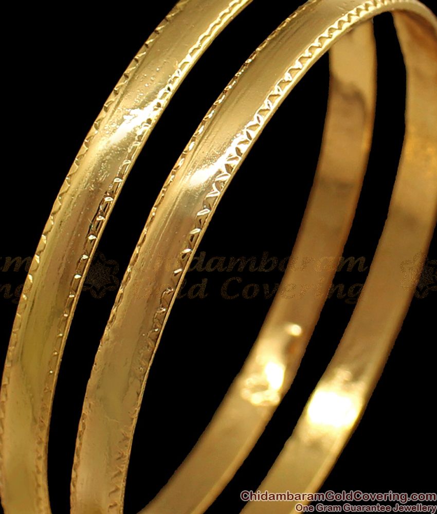 BR1577-2.6 Simple And Stylish Gold Impon Bangles For Daily Wear