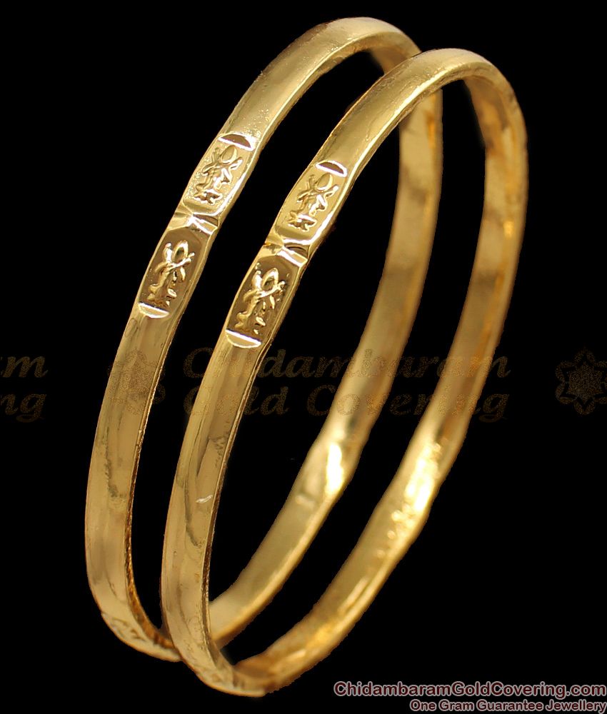 BR1582-2.8  New Lakshmi Impon Gold Bangles For Daily Wear