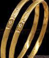 BR1582-2.4 New Lakshmi Impon Gold Bangles For Daily Wear