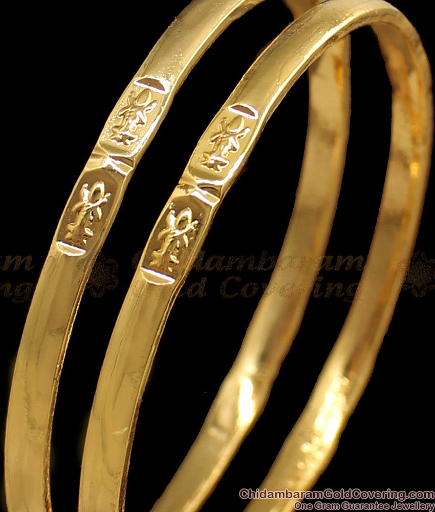 BR1582-2.8  New Lakshmi Impon Gold Bangles For Daily Wear