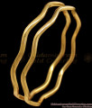 BR1583-2.6 Fantastic Single Line Zig Zag Design Impon Bangles