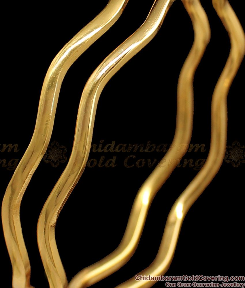 BR1583-2.8 Fantastic Single Line Zig Zag Design Impon Bangles