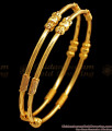 BR1585-2.4 Latest Plain Gold Bangles For Daily Wear Gold Plated Jewelry