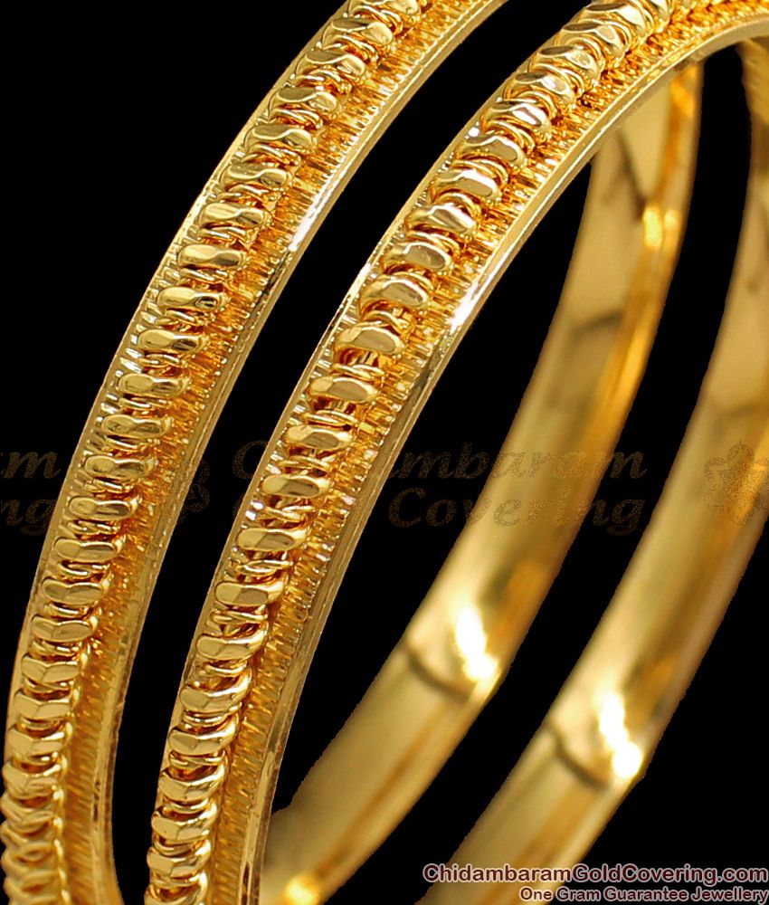BR1589-2.8 Set of Two One Gram Gold Bangle Collections Shop Online