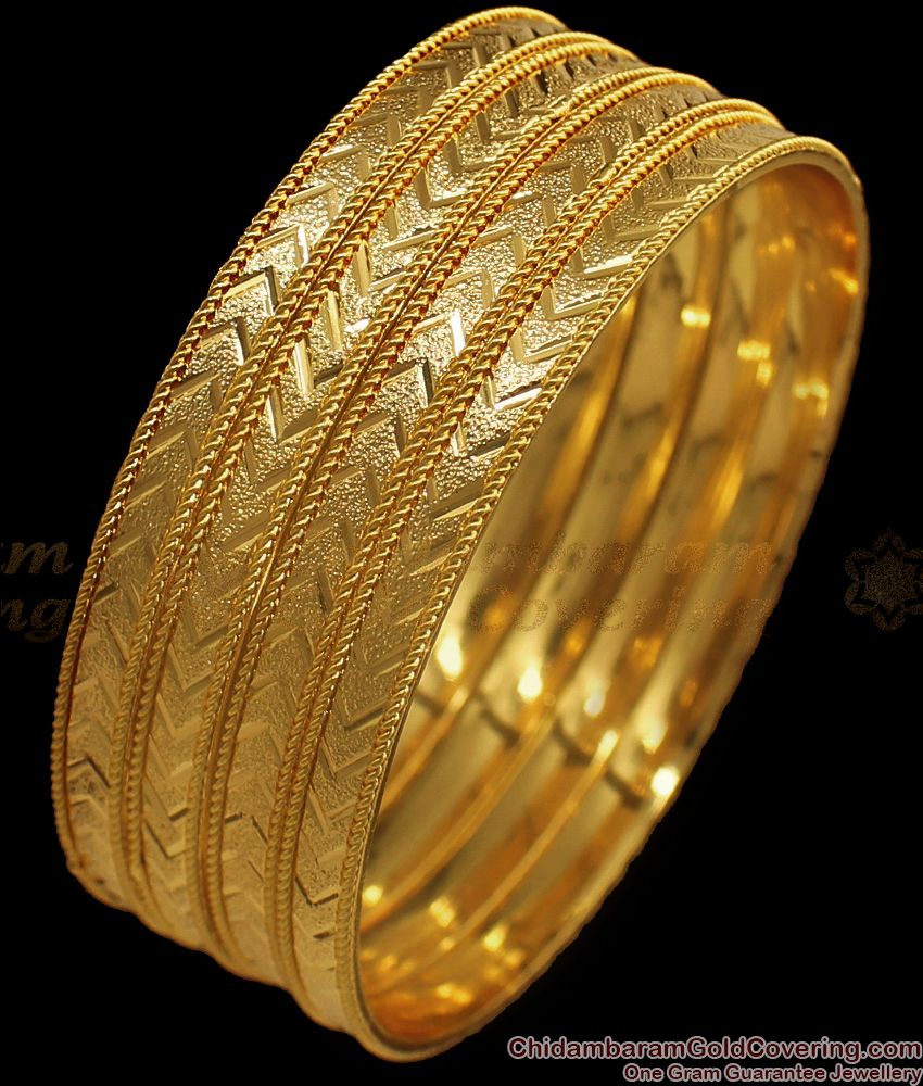 BR1595-2.10 New Arrival Gold Bangles For Party Wear Collections