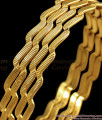 BR1597-2.10  Neli Design Zig Zag Gold Bangles Collections