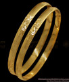 BR1598-2.10 Trendy Impon Design Gold Bangles For Daily Wear