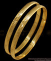 BR1599-2.10 Traditional Gold Plated Impon Bangles For Daily Wear