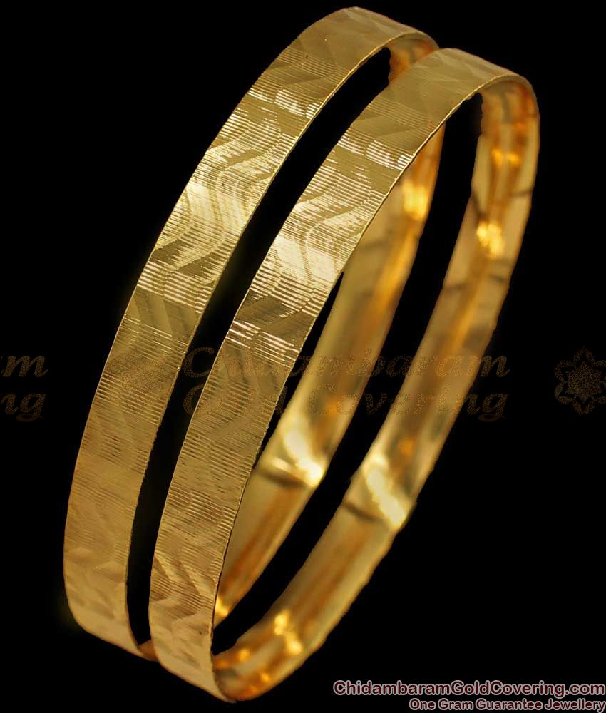 5.9mm Gold Plated Plain Bangle Bracelet, Circumference: 8.25