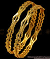 BR1610-2.8 Stunning Design Gold Plated Bangles For Daily Use