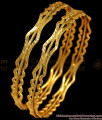 BR1610-2.6 Stunning Design Gold Plated Bangles For Daily Use