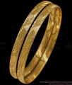 BR1620-2.6 Simple and Plain Gold Bangle Collections For Women Daily Use