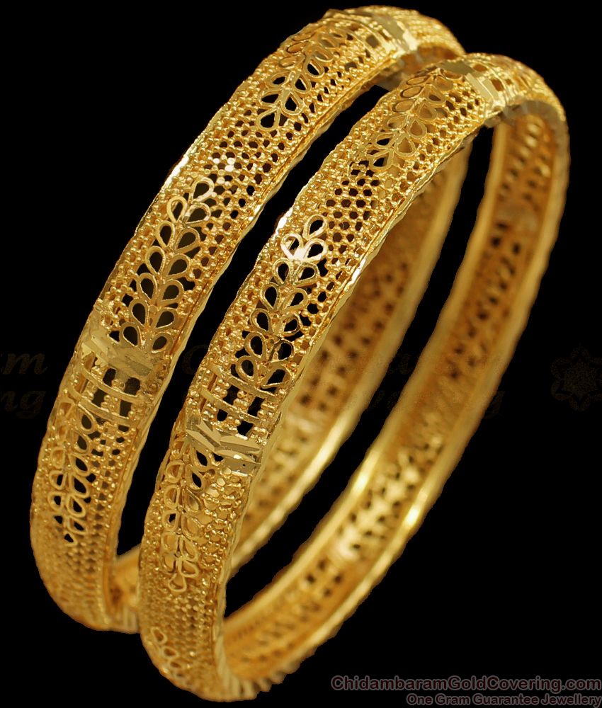 BR1623-2.6 Beautiful Party Wear Gold Bangles For Womens Collections