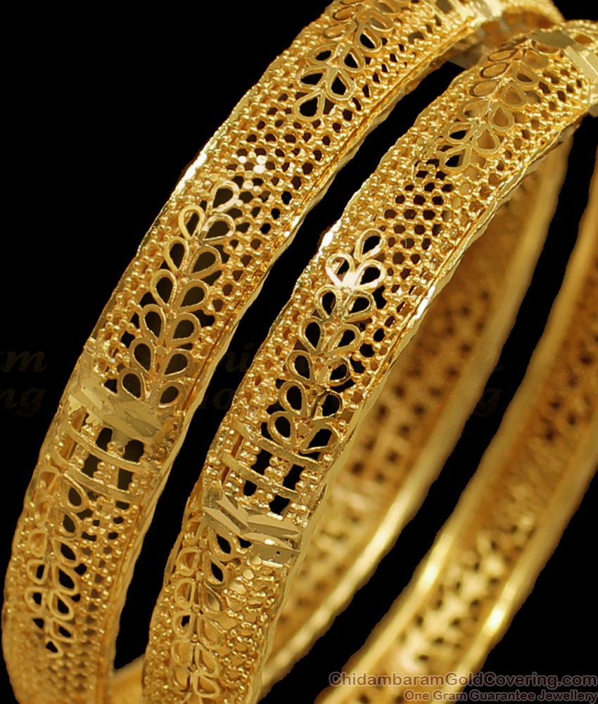 BR1623-2.6 Beautiful Party Wear Gold Bangles For Womens Collections