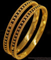BR1624-2.4 Traditional Karugamani Gold Bangles For womens Daily Wear