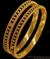 BR1624-2.6 Traditional Karugamani Gold Bangles For womens Daily Wear