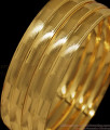 BR1625-2.8 Plain One Gram Gold Bangles Set Of Four Daily Wear Collection