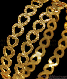 BR1626-2.10 Fancy Designer Gold Bangles Gold Plated Jewelry Buy Online