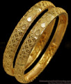 BR1629-2.4 South Indian Unique Gold Bangles Gold Plated Jewelry 