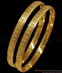 BR1631-2.8 Trendy Gold Bangles One Gram Gold South Indian Jewelry  BR1631-2.8 Trendy Gold Bangles One Gram Gold South Indian Jewelry