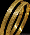 BR1631-2.6 Trendy Gold Bangles One Gram Gold South Indian Jewelry 