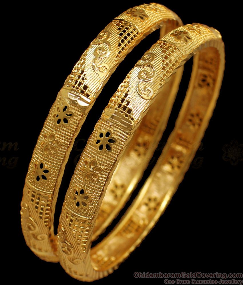 BR1633-2.10 New Gold Bangles For Womens Party Wear Collections