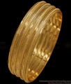 BR1635-2.4 Simple One Gram Gold Bangles Set Of Four Daily Wear Collection