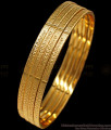 BR1638-2.8 Thin One Gram Gold Bangles Set Of Four Daily Wear Collection