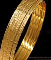 BR1638-2.8 Thin One Gram Gold Bangles Set Of Four Daily Wear Collection