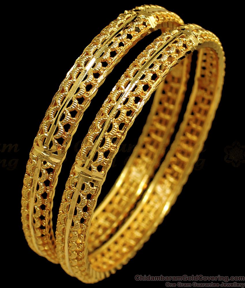 BR1644-2.6 Regular Gold Bangles For Womens Daily Wear Collections