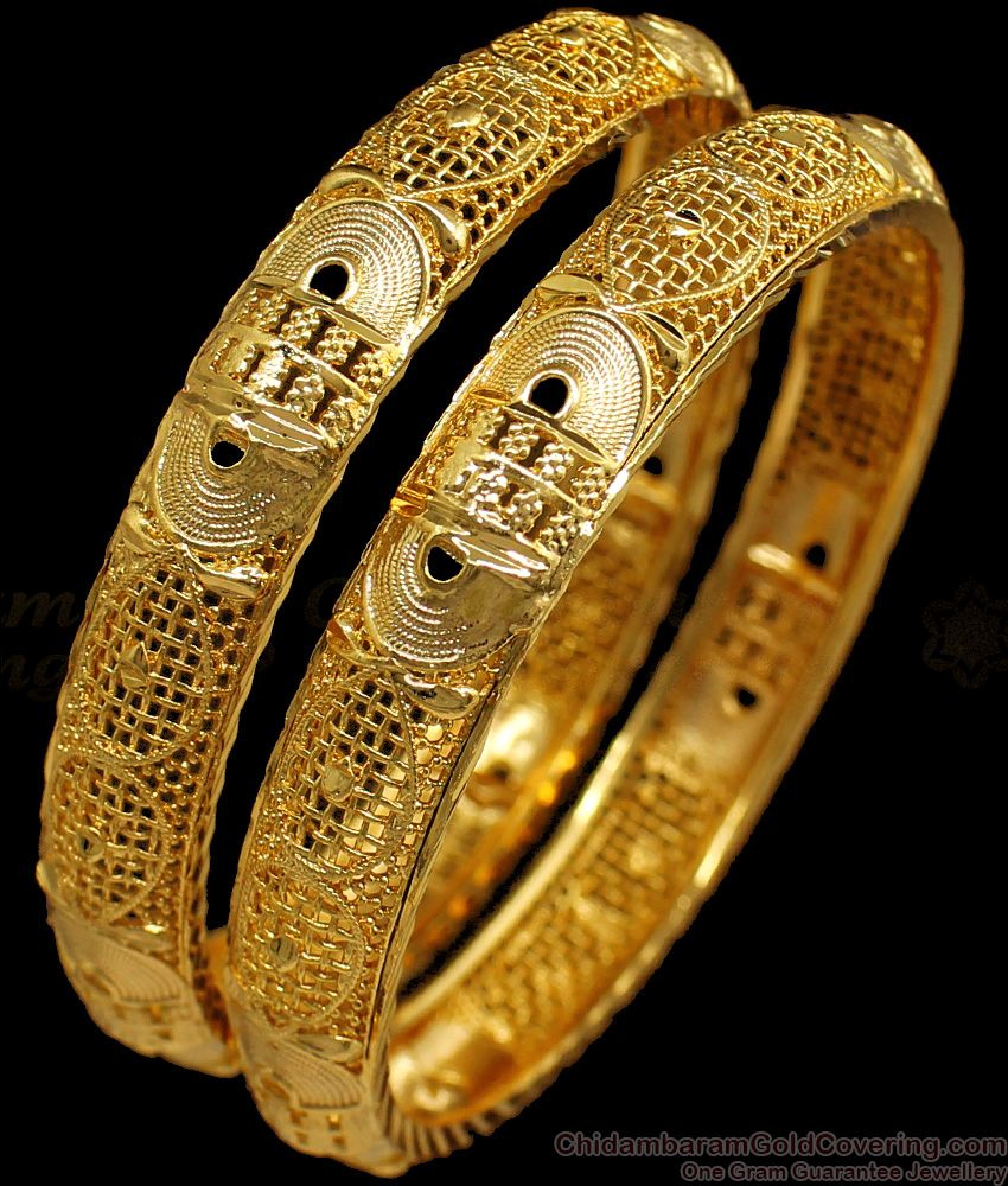 Bangle Types BR1647-2.4 Different Types Gold Bangles Daily Wear Collections For Womens