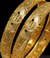 BR1647-2.6 Different Types Gold Bangles Daily Wear Collections For Womens