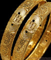 BR1647-2.4 Different Types Gold Bangles Daily Wear Collections For Womens