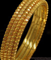 BR1651-2.4 Set Of Four daily Wear Gold Bangles 