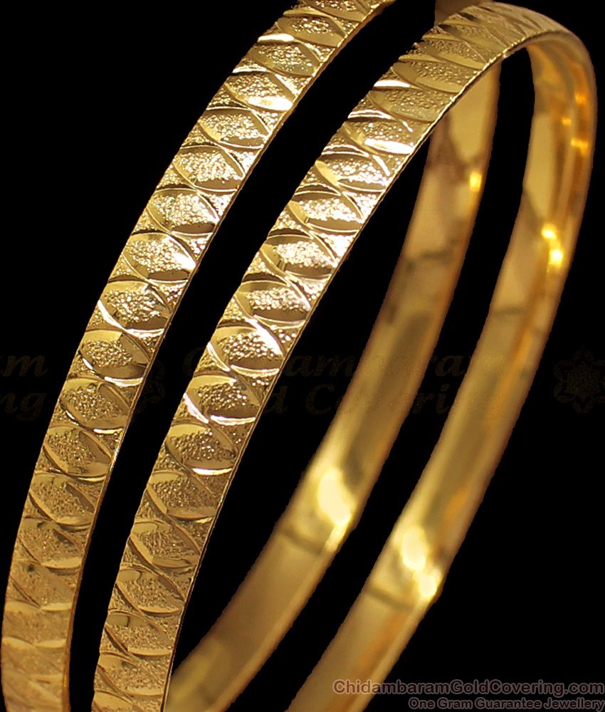 BR1654-2.4 One Gram Gold Bangles South Indian Jewelry Buy Online