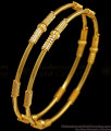 BR1655-2.4 Simple And Elegant Gold Bangles South Indian Jewelry